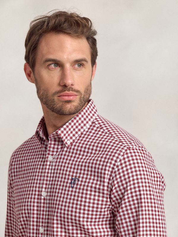 Camisa Xadrez Vichy Viyela | Tinto 