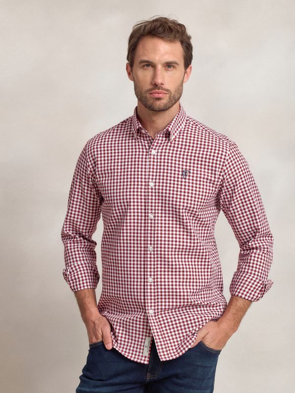 Camisa Xadrez Vichy Viyela | Tinto 