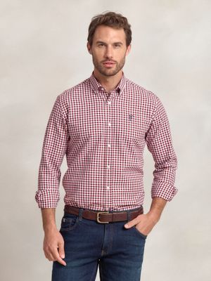Camisa Cuadro Vichy Viella | Tinto