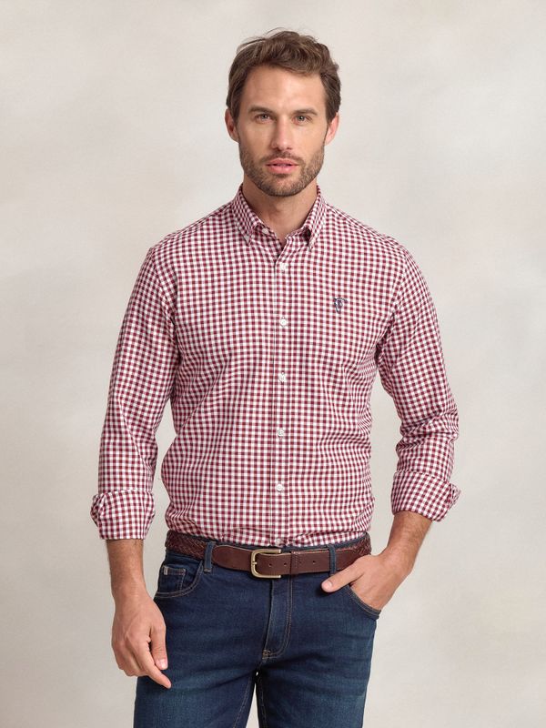 Camisa Xadrez Vichy Viyela | Tinto 