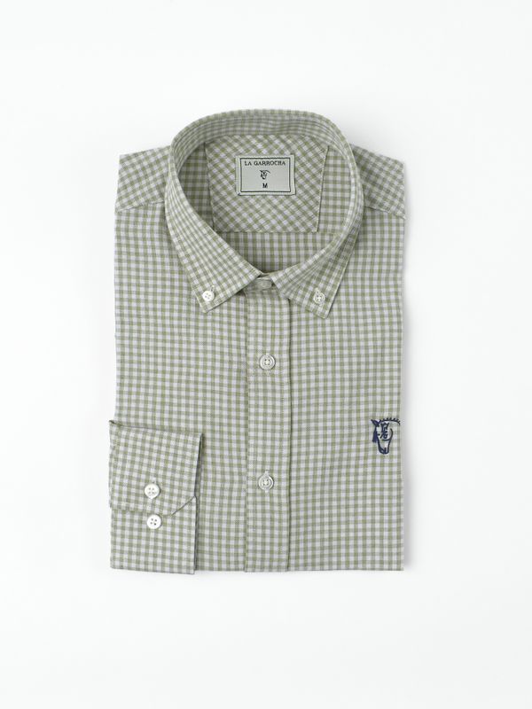 Camisa Viella Xadrez Vichy Mini | Salvia