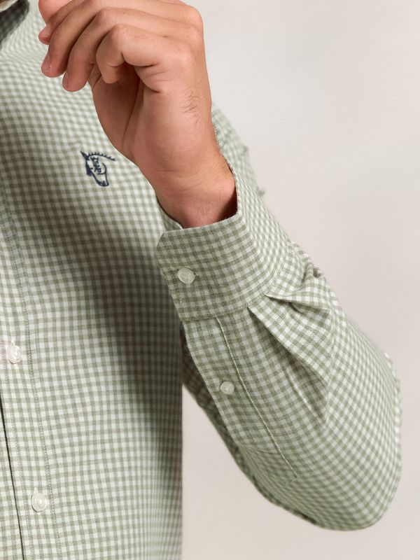 Camisa Viella Xadrez Vichy Mini | Salvia