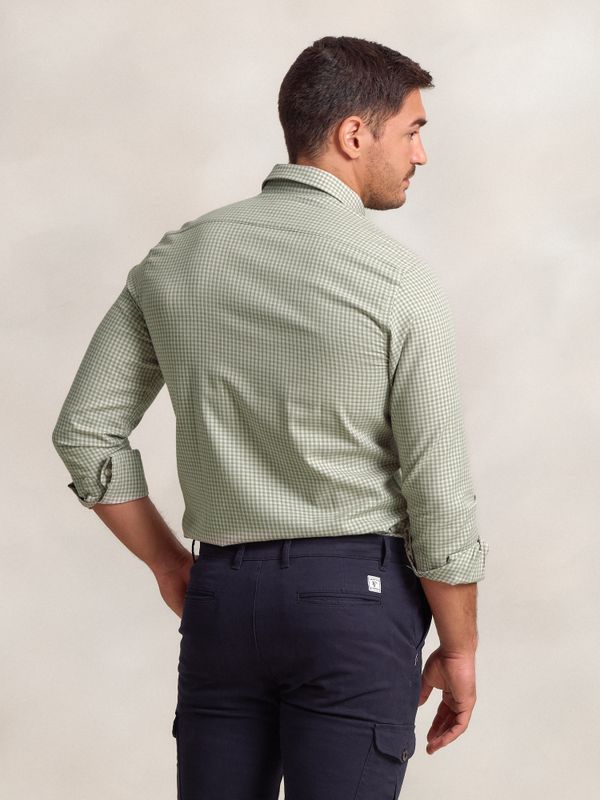 Camisa Viella Xadrez Vichy Mini | Salvia