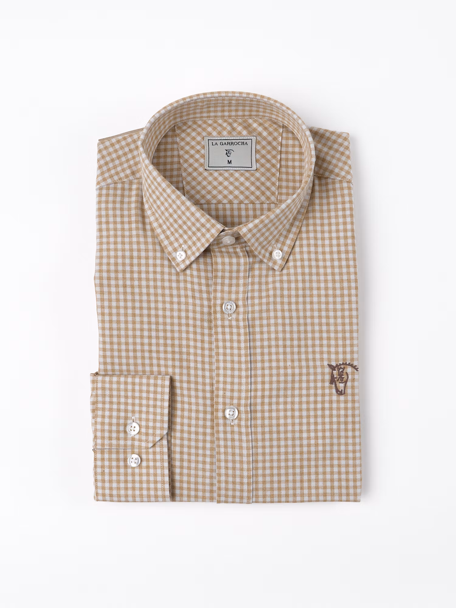 Mini Vichy Check Viella Shirt | Camel