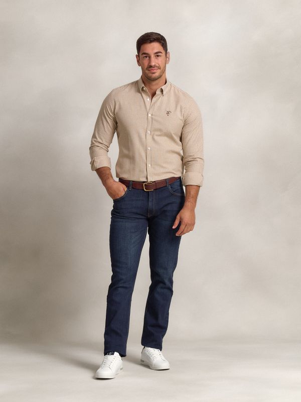 Camisa Viella Xadrez Vichy Mini | Camel 