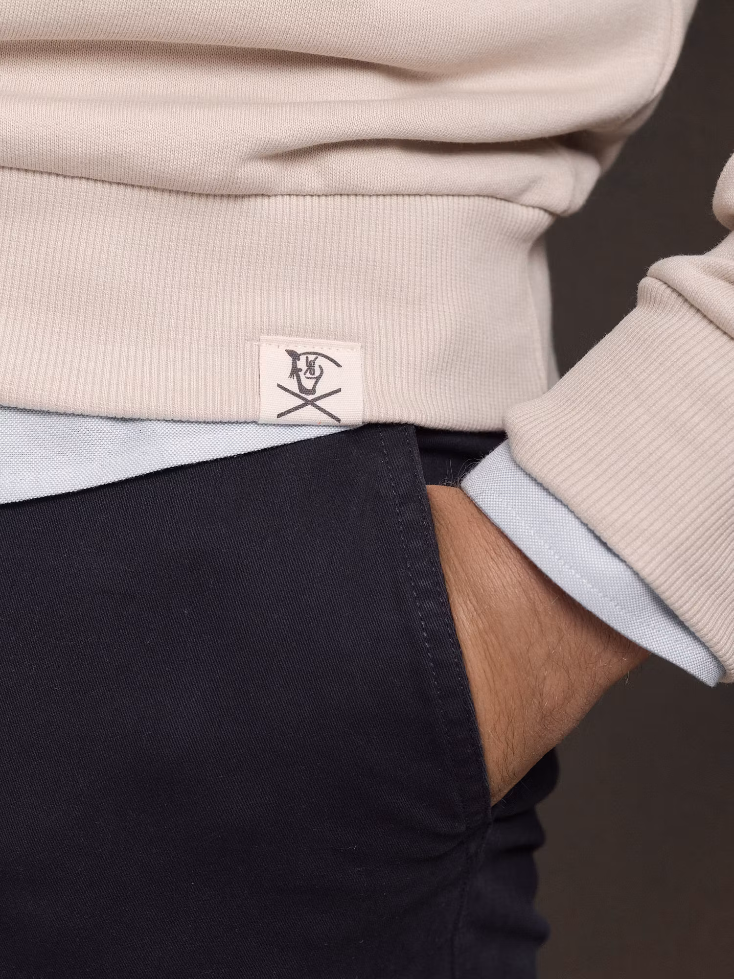 Equestrian Sweatshirt | Nude