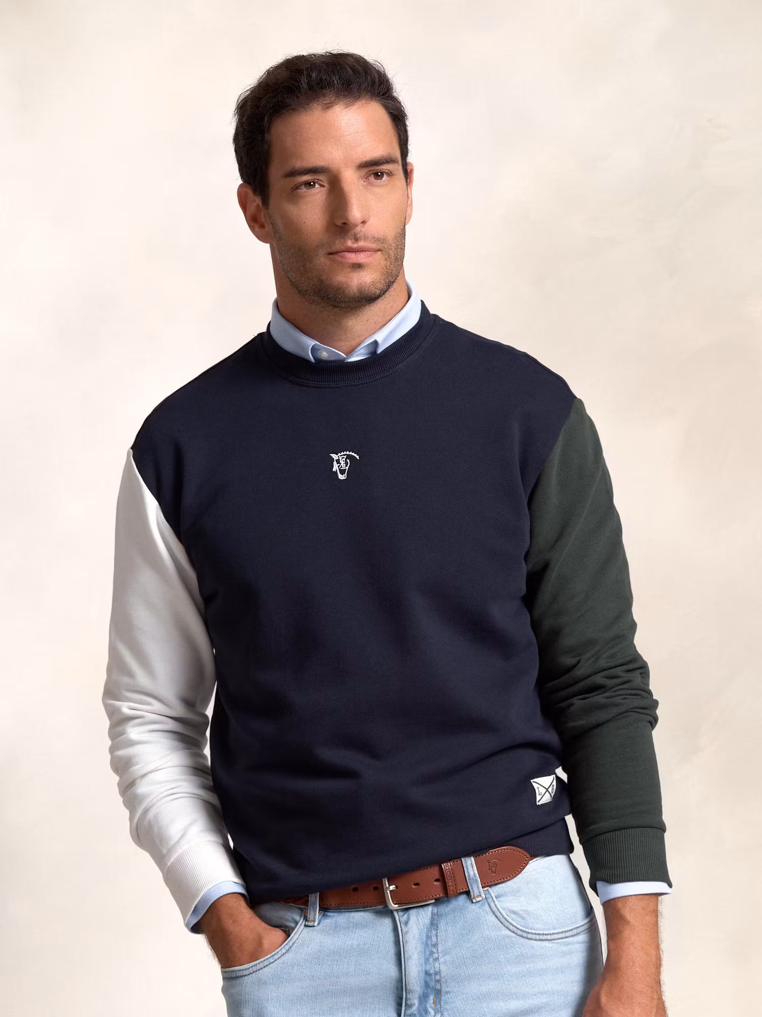 Multicolor Crew Neck Sweatshirt | Marino