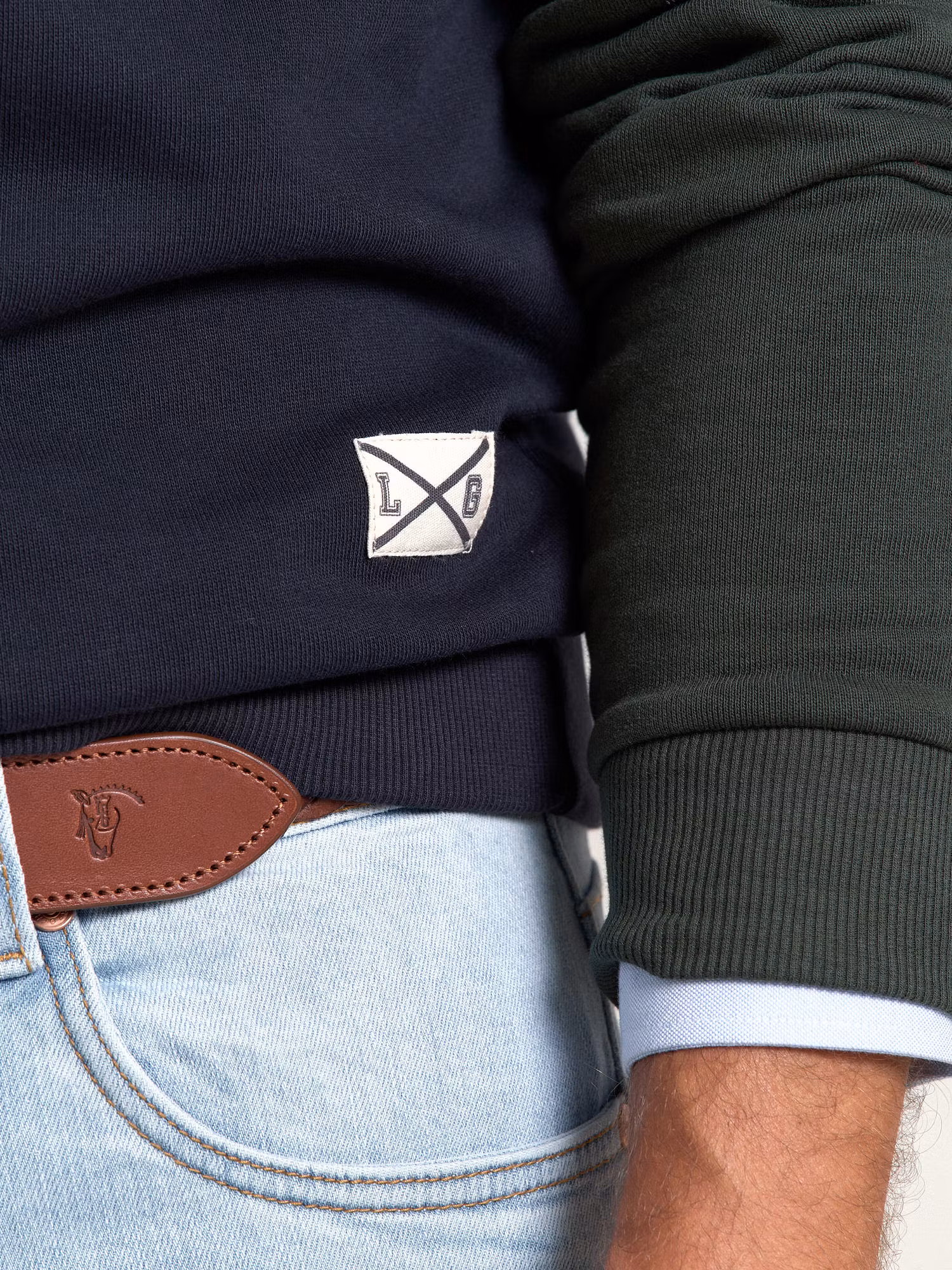 Multicolor Crew Neck Sweatshirt | Marino