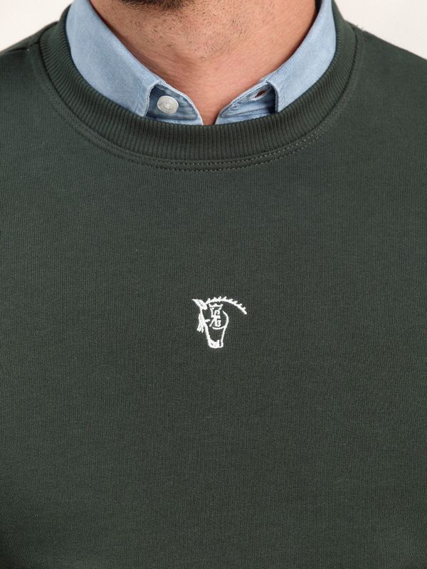 Sweatshirt Com Gola Redonda Multicolorido | Abeto