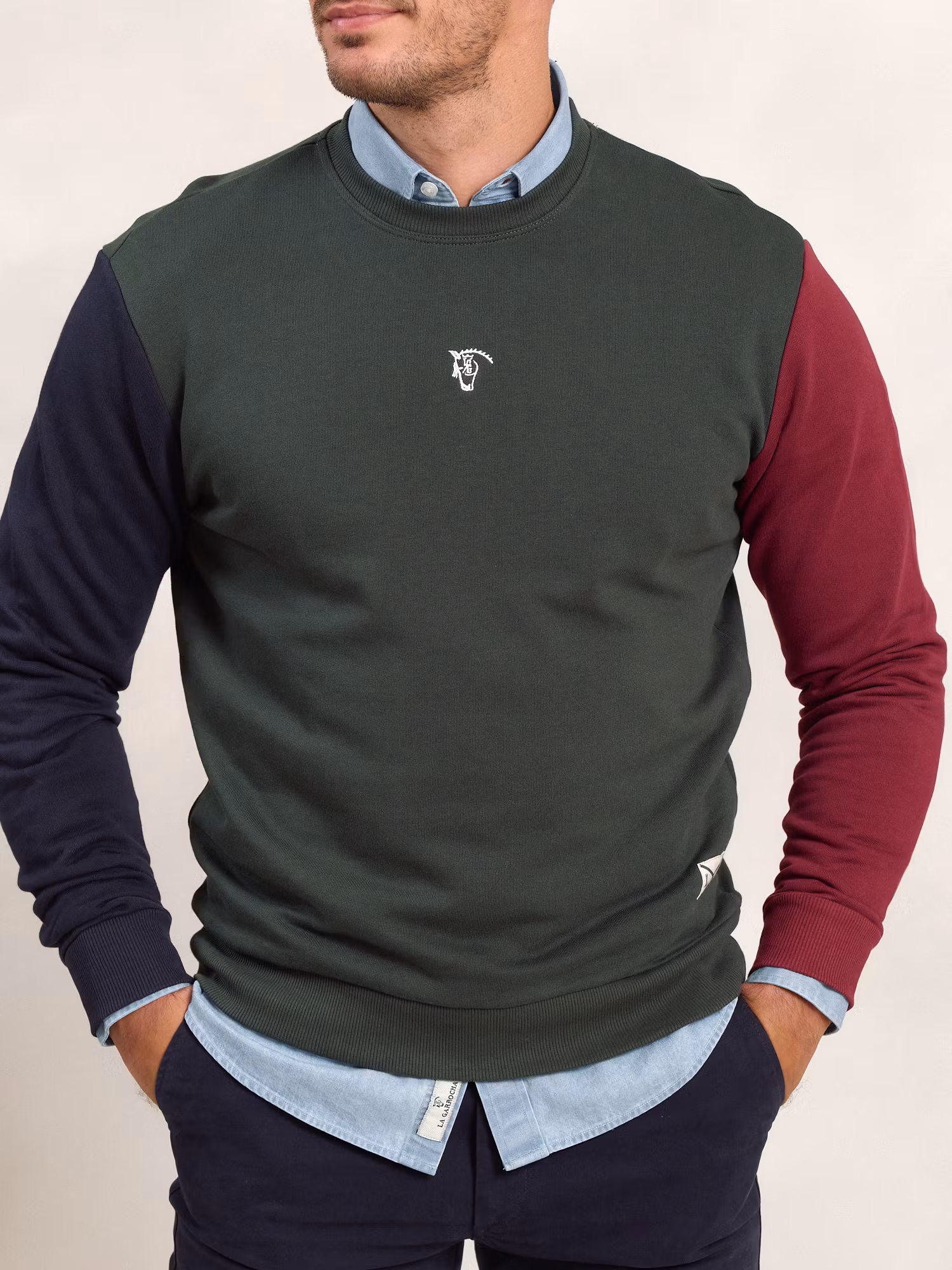Multicolor Crew Neck Sweatshirt | Abeto