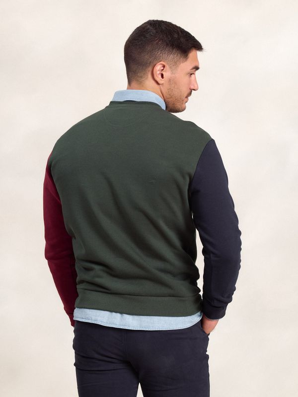 Sweatshirt Com Gola Redonda Multicolorido | Abeto