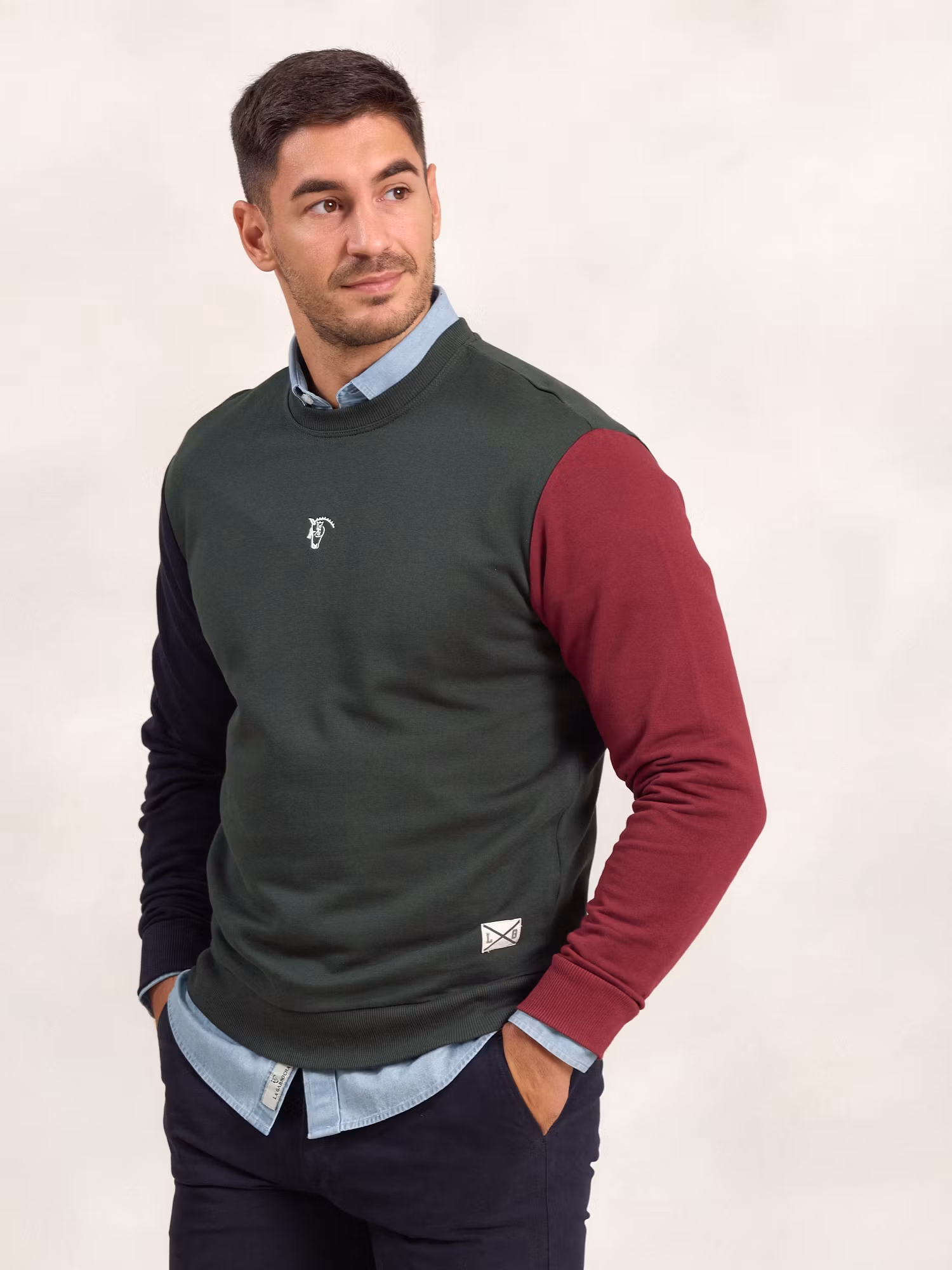 Multicolor Crew Neck Sweatshirt | Abeto