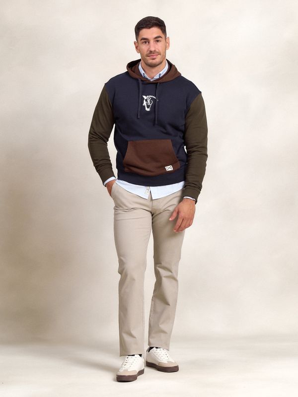 Sweatshirt Com Capuz Multicolorido | Marino