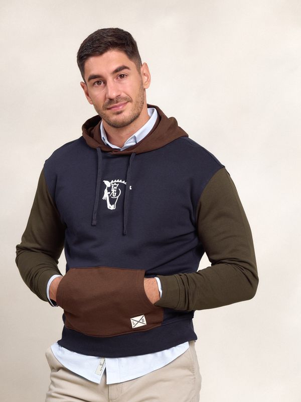 Sweatshirt Com Capuz Multicolorido | Marino