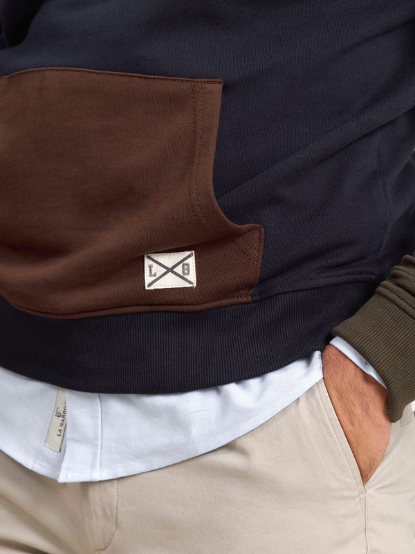 Sweatshirt Com Capuz Multicolorido | Marino