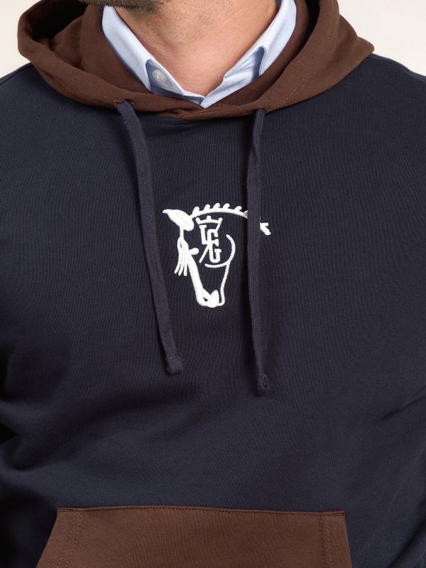 Sweatshirt Com Capuz Multicolorido | Marino