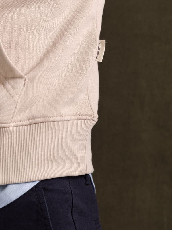 Sweatshirt de meio zíper básico | Nude