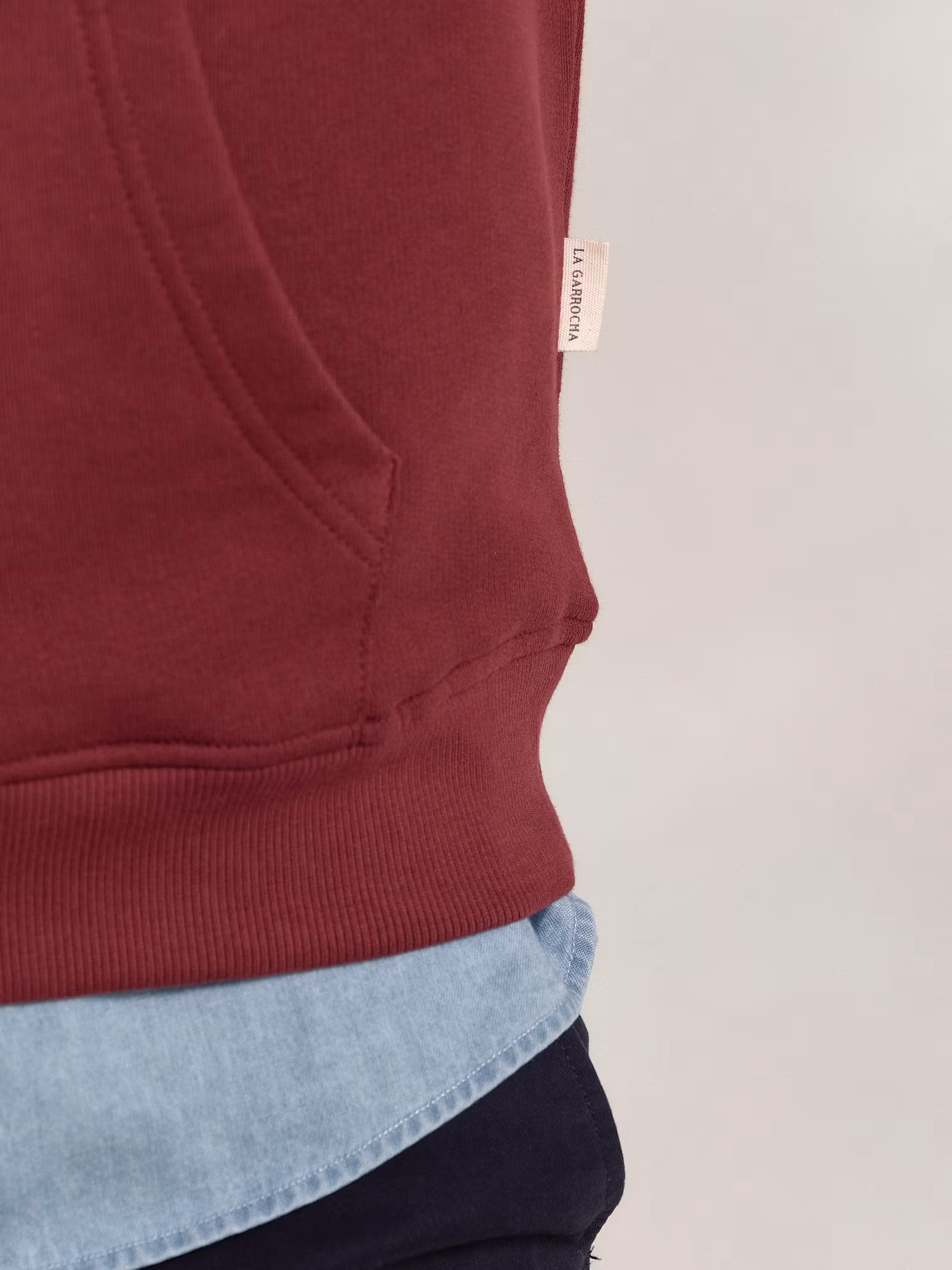 Basic Half-Zip Sweatshirt | Burgundy
