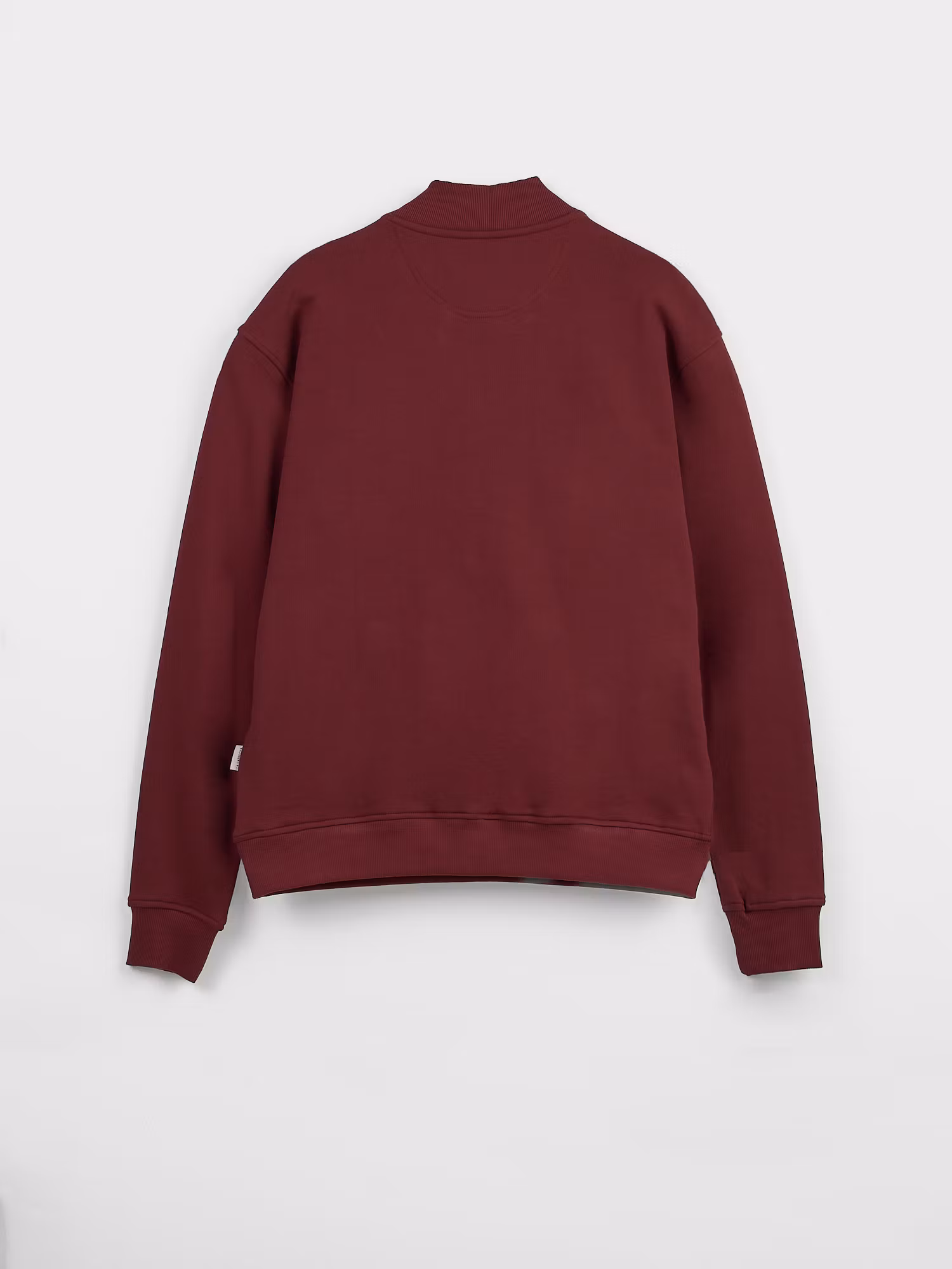 Basic Half-Zip Sweatshirt | Burgundy