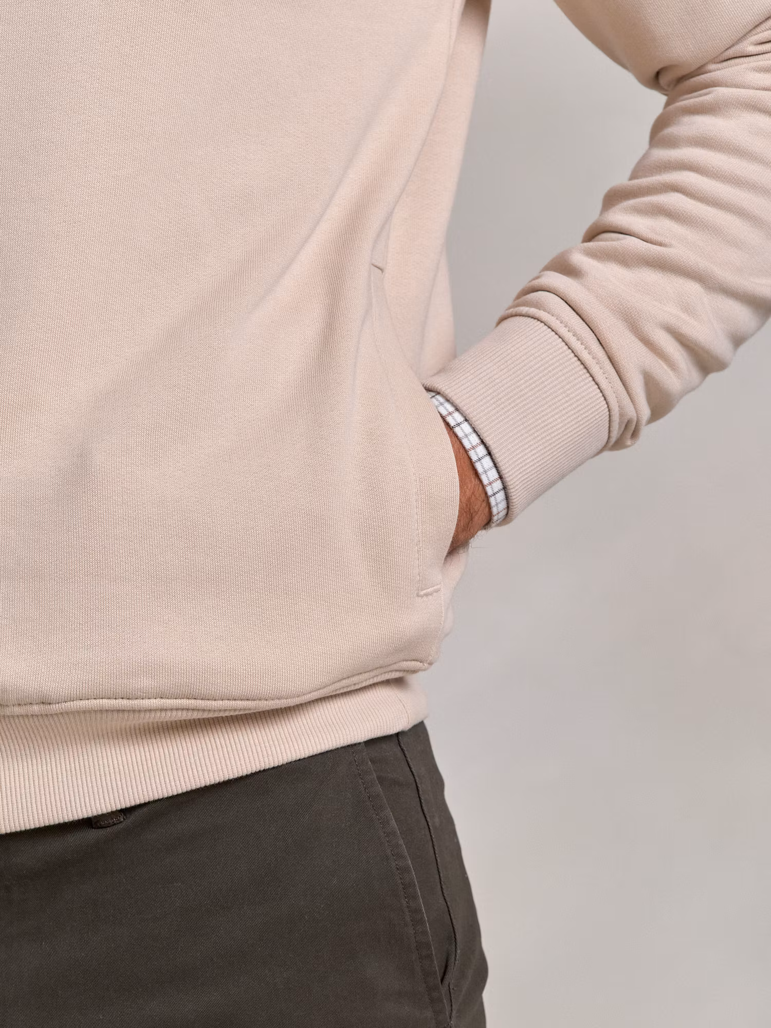 Detail Half-Zip Sweatshirt | Nude