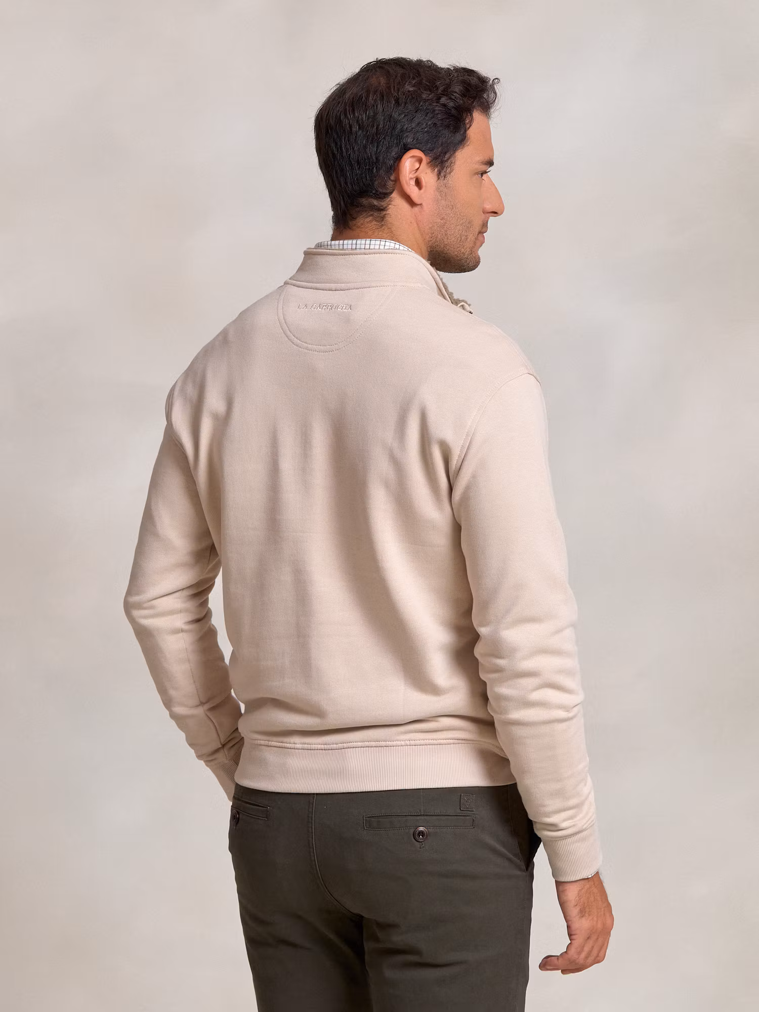 Detail Half-Zip Sweatshirt | Nude
