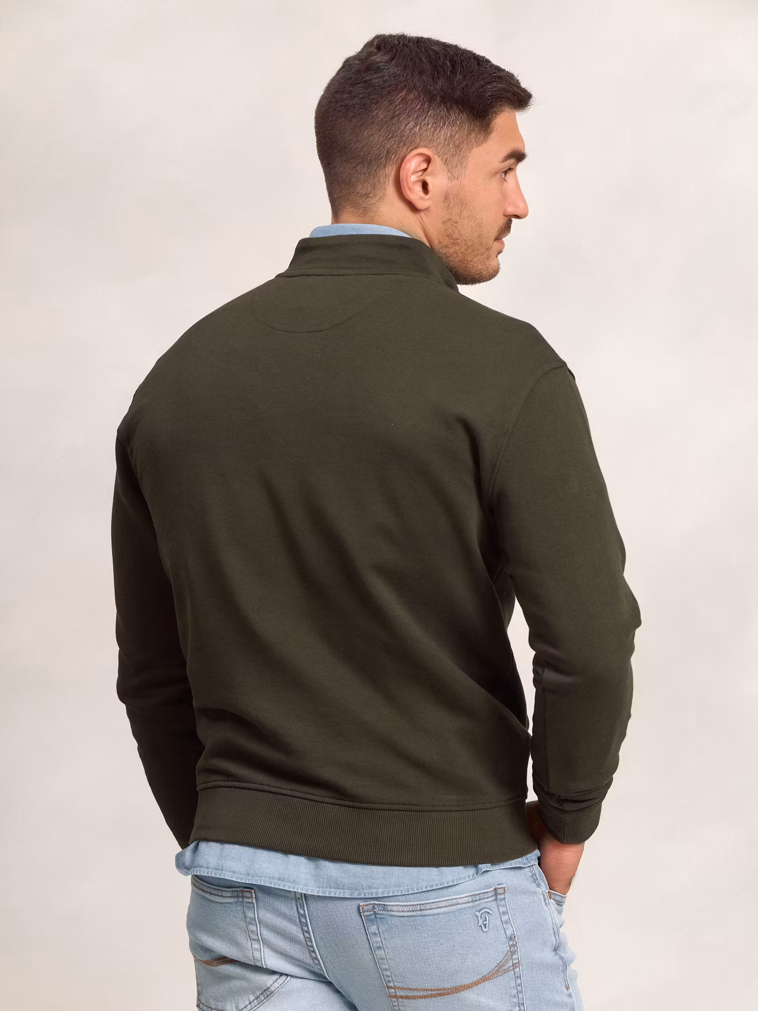 Half-Zip Brand Sweatshirt | Caza