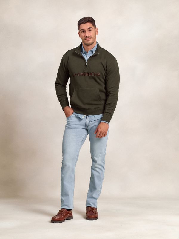 Sweatshirt de meio zíper Brand | Caza