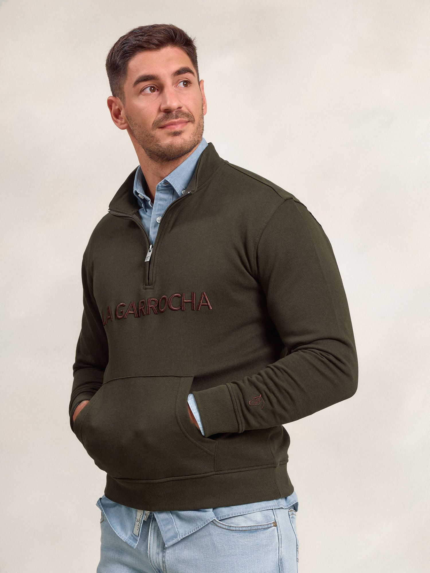 Sweatshirt de meio zíper Brand | Caza