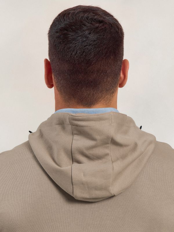 Sweatshirt com Meio Zíper e Capuz | Piedra