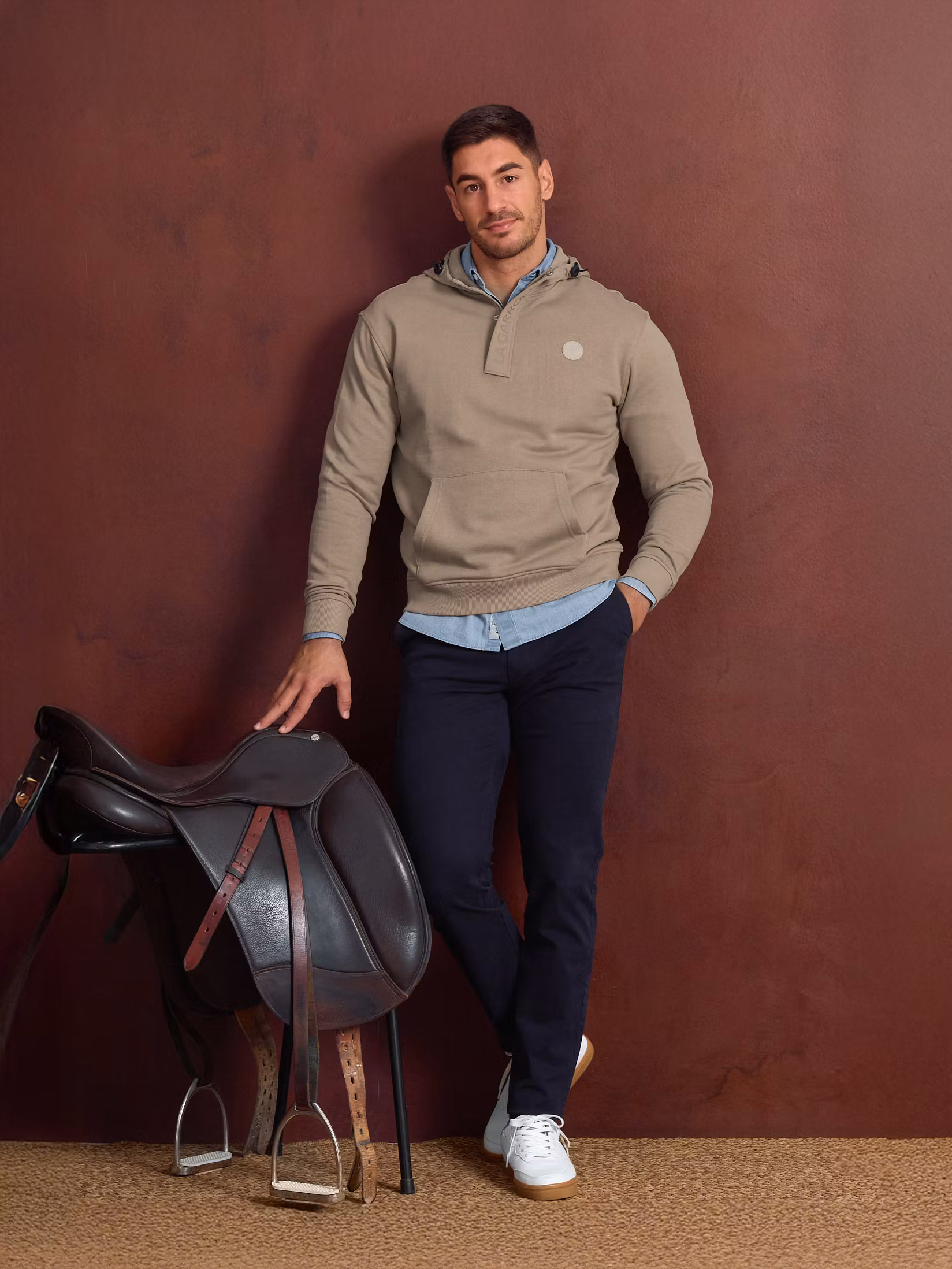 Half-Zip Hoodie Sweatshirt | Piedra