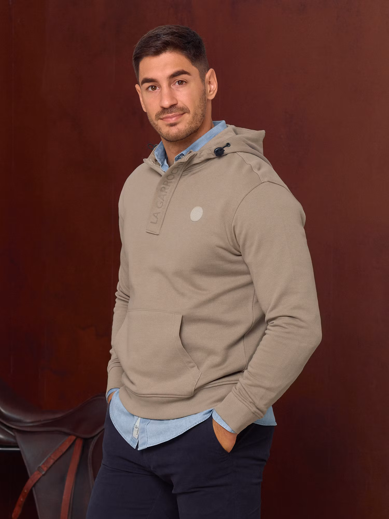 Half-Zip Hoodie Sweatshirt | Piedra