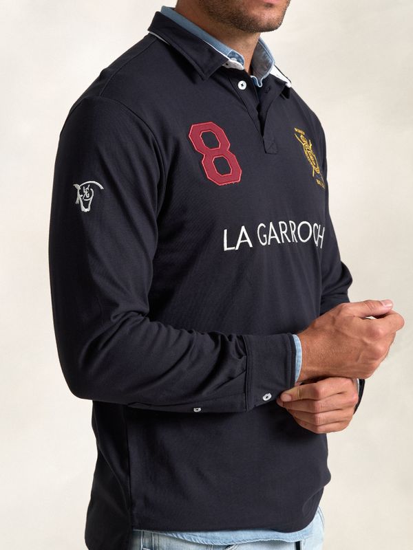 Polo com Patches | Marino