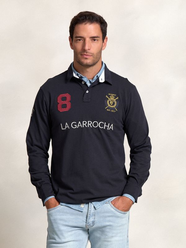 Polo com Patches | Marino