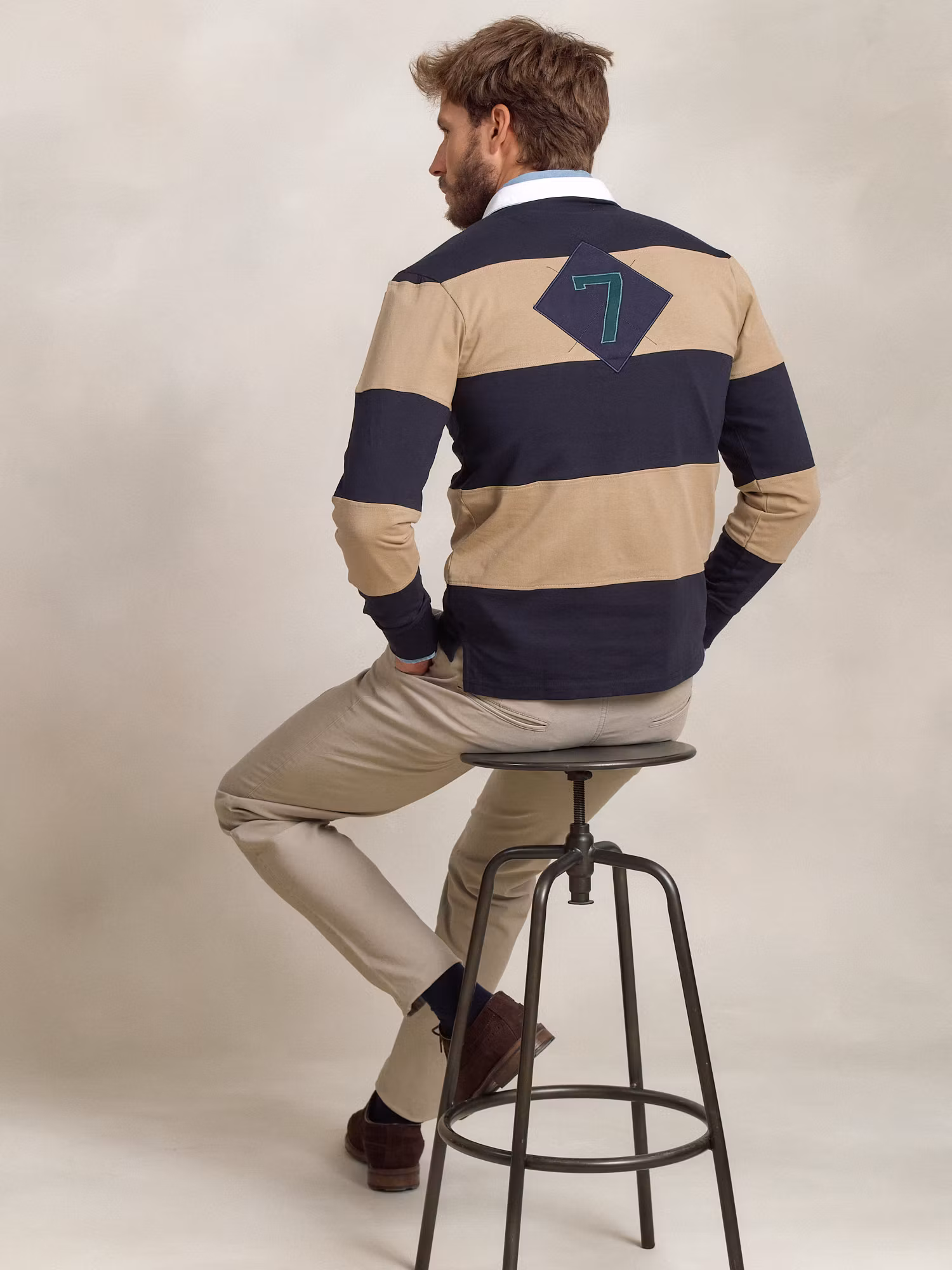 Polo Rayas Número | Marino