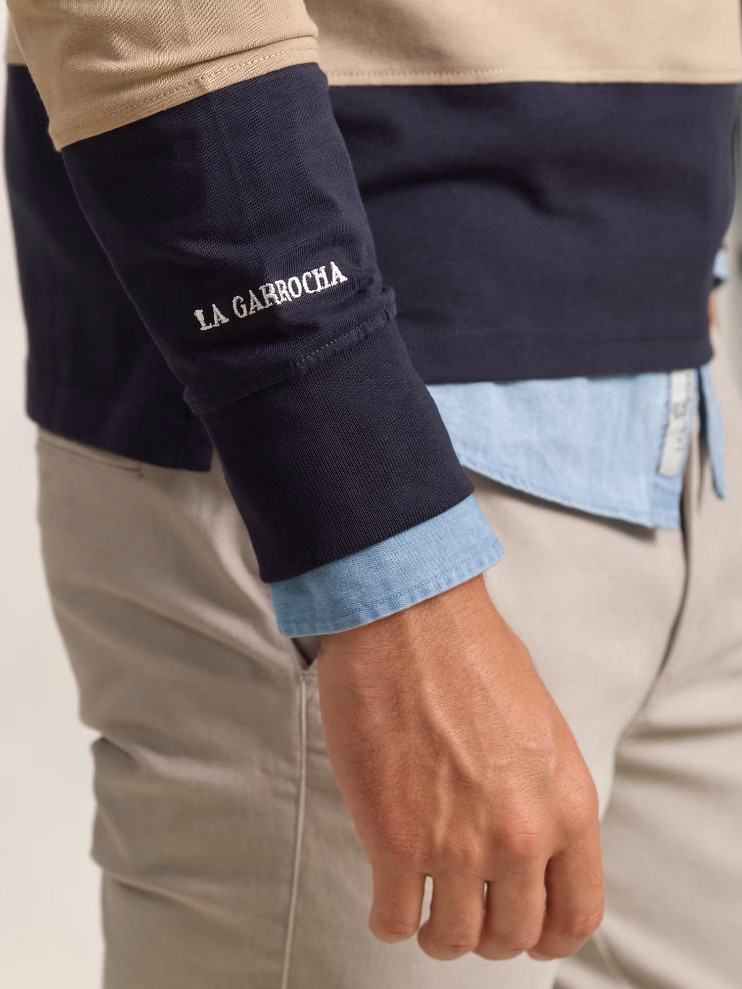 Polo Rayas Número | Marino