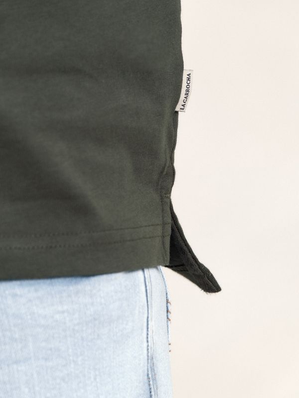 Polo com gola de veludo cotelê | Abeto