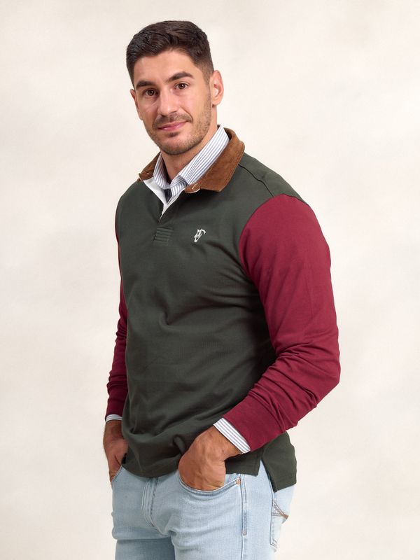 Polo com gola de veludo cotelê | Abeto