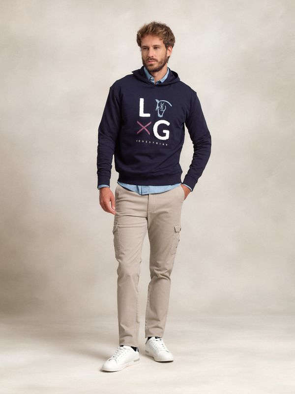Sweatshirt com Capuz LG | Marino