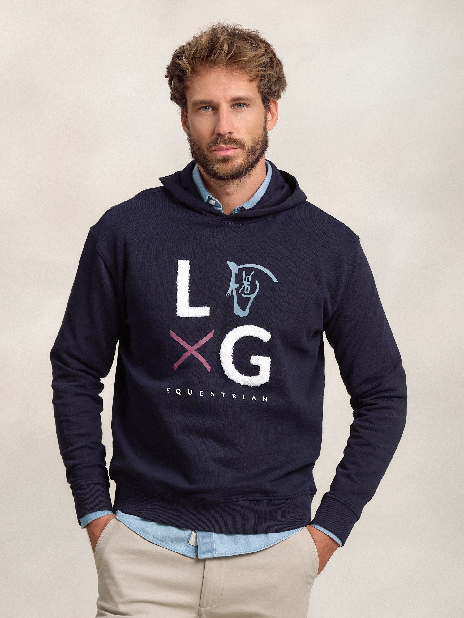 Sudadera Capucha LG | Marino