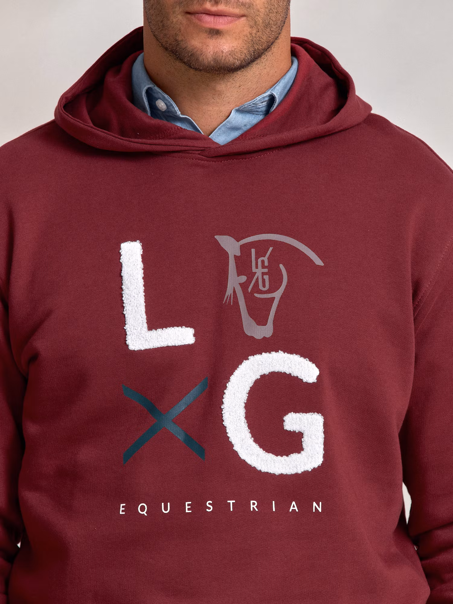 LG Hoodie | Burgundy