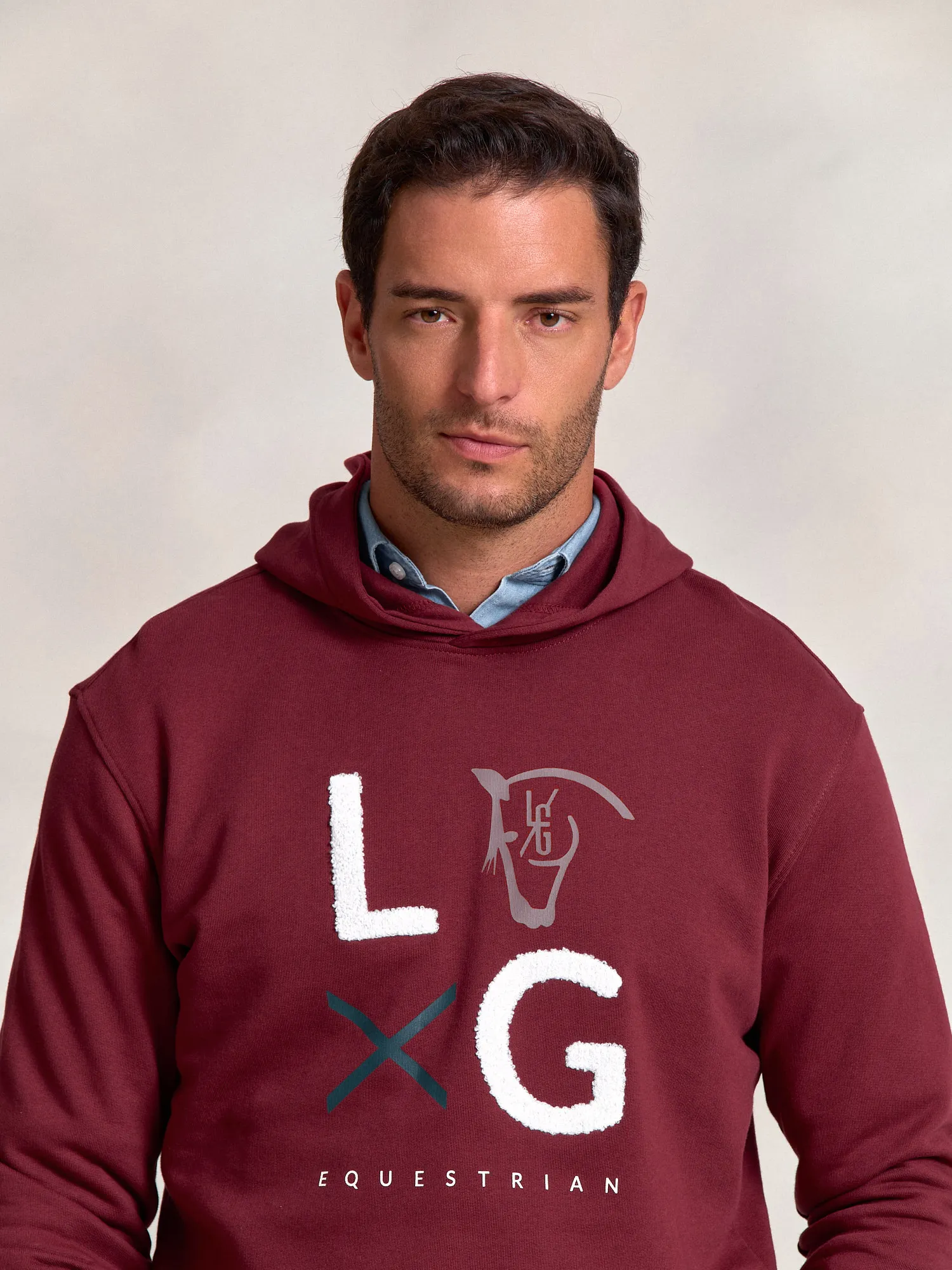 LG Hoodie | Burgundy
