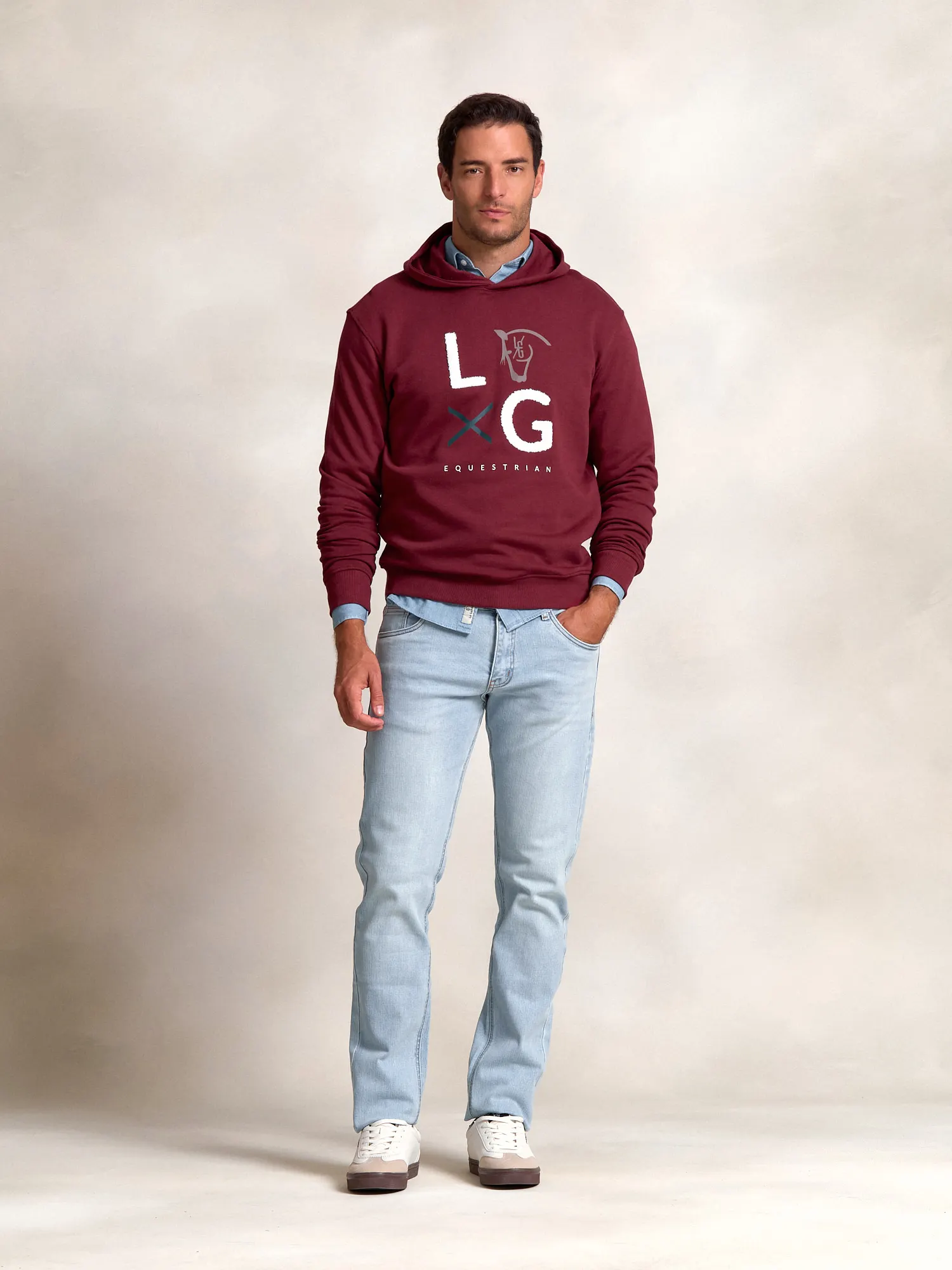 LG Hoodie | Burgundy