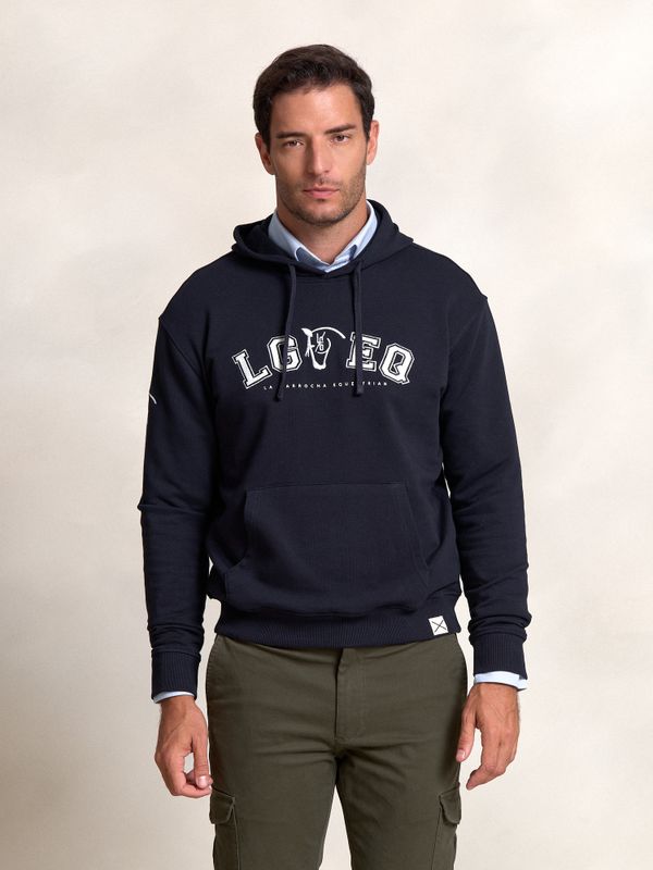Sweatshirt com Capuz Varsity | Marino