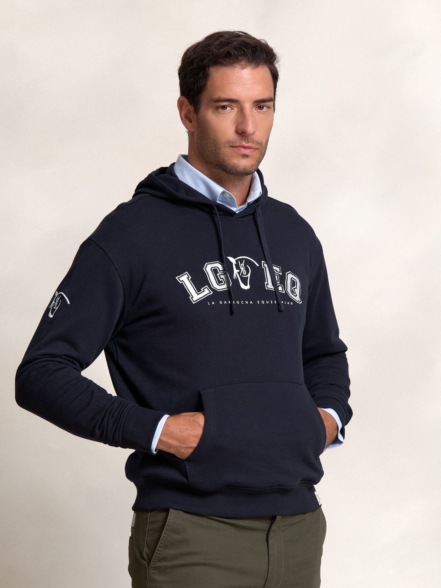 Sweat-shirt à Capuche Varsity | Marino