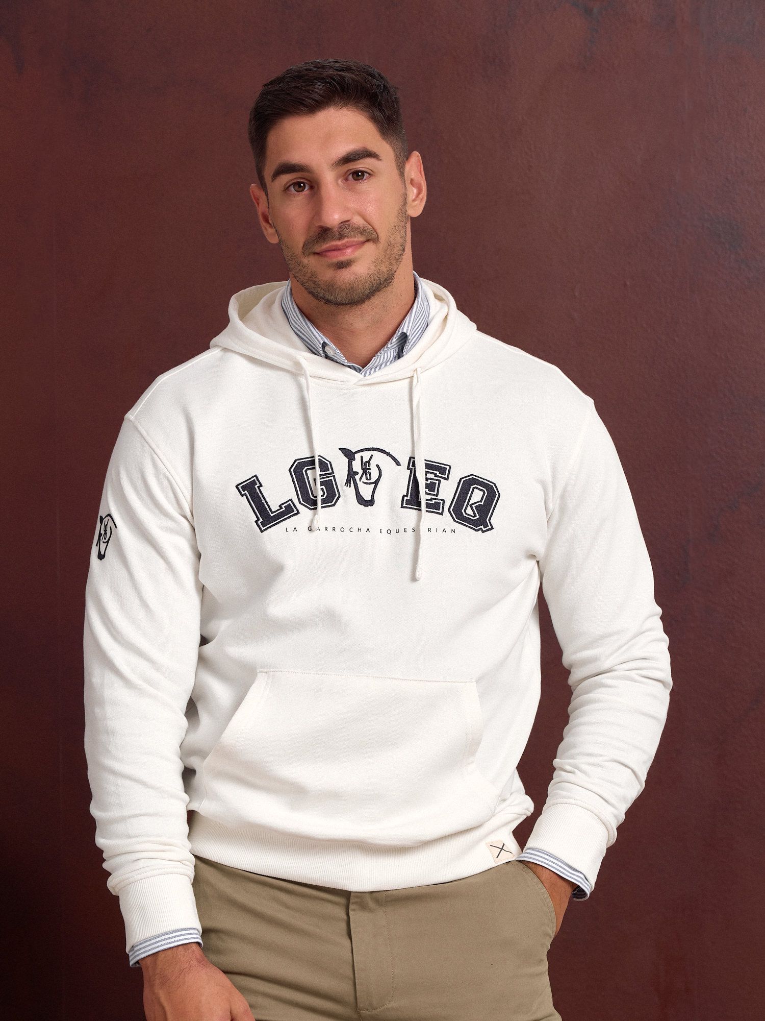 Sweatshirt com Capuz Varsity | Crudo 