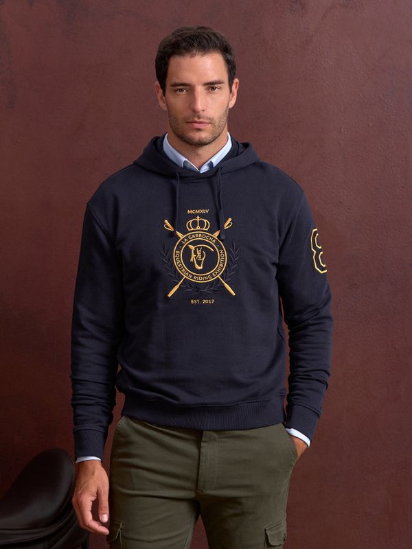 Sweatshirt com Capuz Escudo | Marino