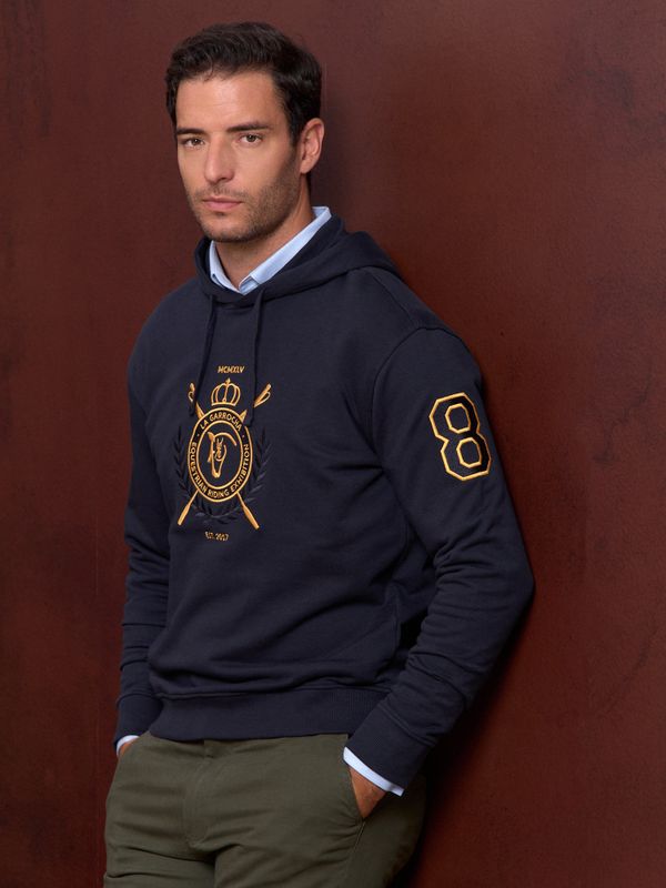 Sweatshirt com Capuz Escudo | Marino