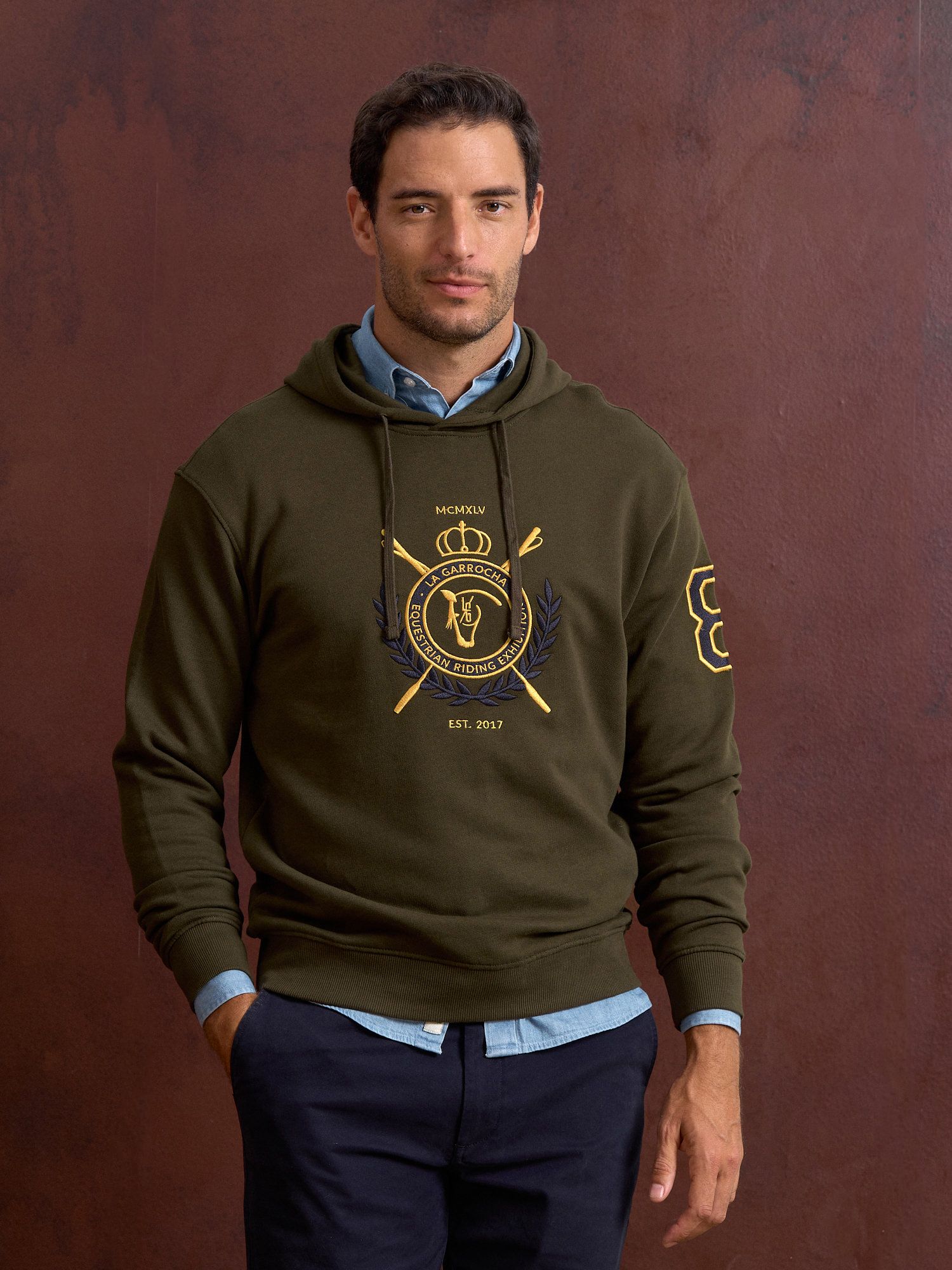 Sudadera Capucha Escudo | Caza