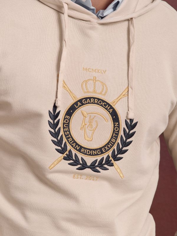 Sweatshirt com Capuz Escudo | Nude