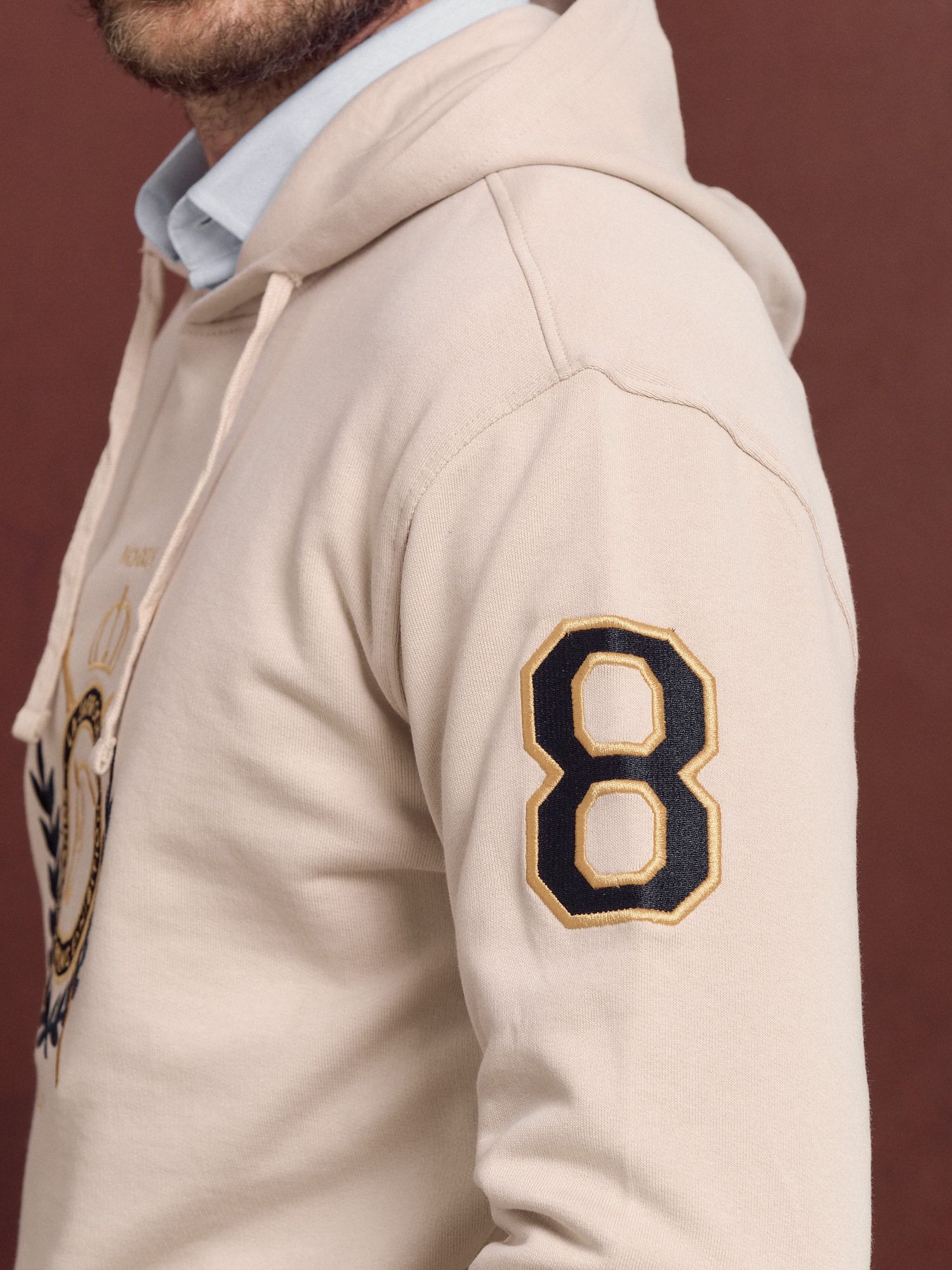 Emblem Hoodie | Nude 